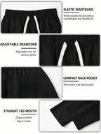 Mens Pant Wide Leg Drawstring Sweatpant Solid Relaxed Fit – Galdron