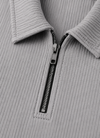 Mens Short and Polo Ribbed Matching Set Quarter-Zip – Linver
