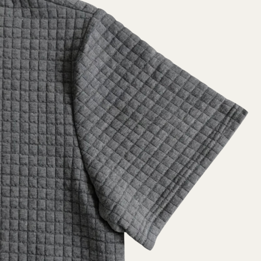Mens Short and Polo Waffle Knit Set Relaxed Fit – Sanro