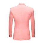 Mens Suit 2-Piece Slim Fit Peaked Lapel Pink – Garnel