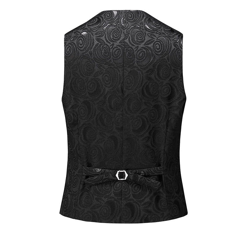 Mens Suit 3-Piece Rhinestone Shawl Lapel Tuxedo Black – Halco