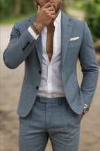 Men's Suit Slim Fit Two-Piece Blazer and Trouser Set – Darvon