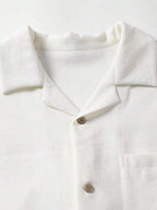 Mens T-Shirt Faux Linen Oversized Fit Short Sleeve Casual Shirt – Valner