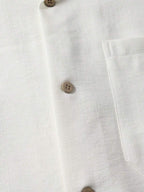 Mens T-Shirt Faux Linen Oversized Fit Short Sleeve Casual Shirt – Valner