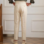 Mens Trouser High-Waisted Pleated Straight-Leg Italian Cut – Dalven