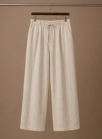 Mens Trouser Linen Blend Relaxed Fit Smart Casual – Linvel