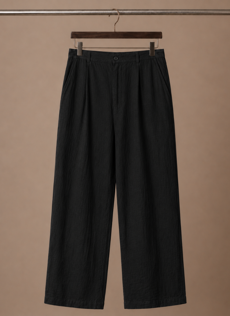 Mens Trouser Linen Cotton Relaxed Fit Summer Pants – Falren