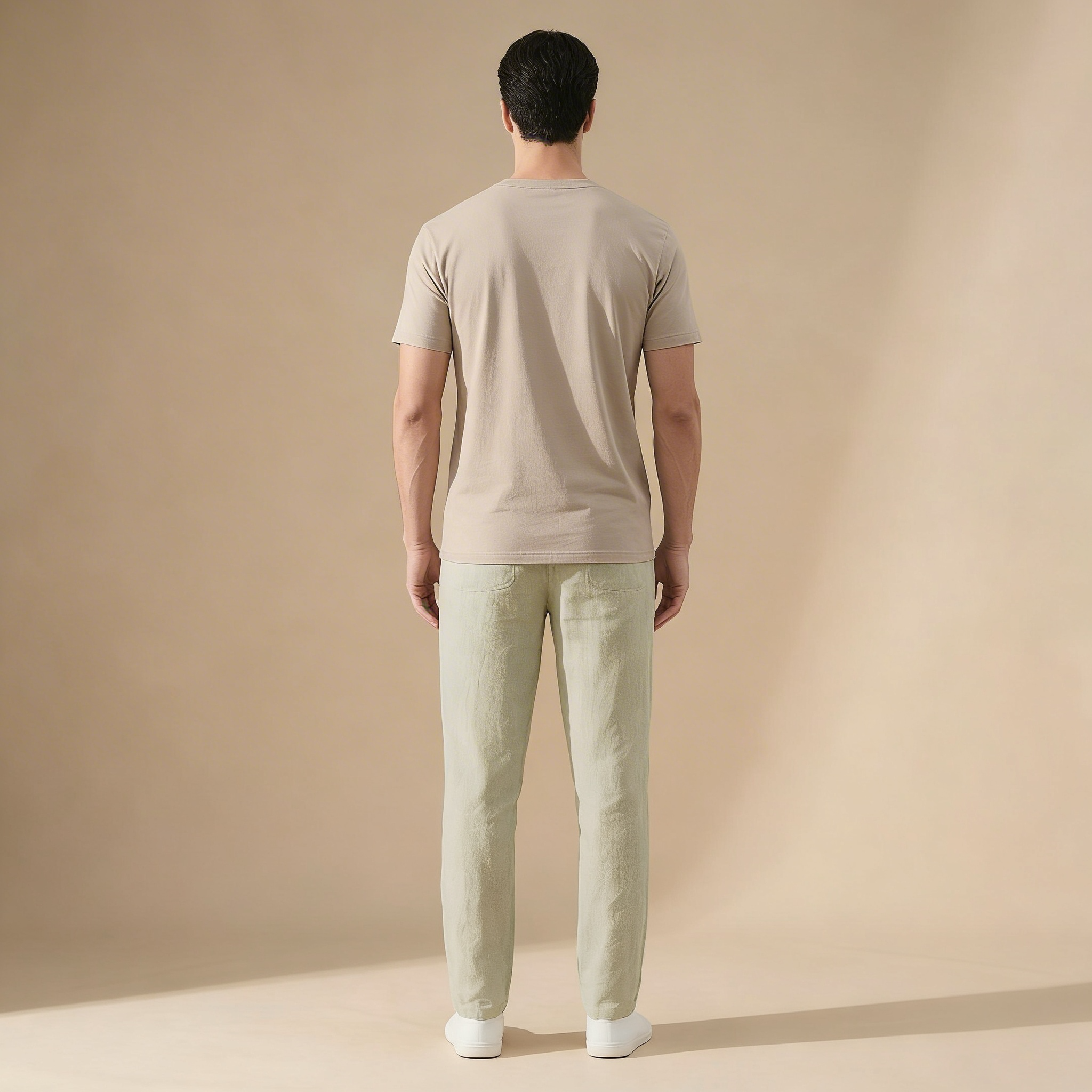 Mens Trouser Linen Regular Fit Elastic Waist – Tormax