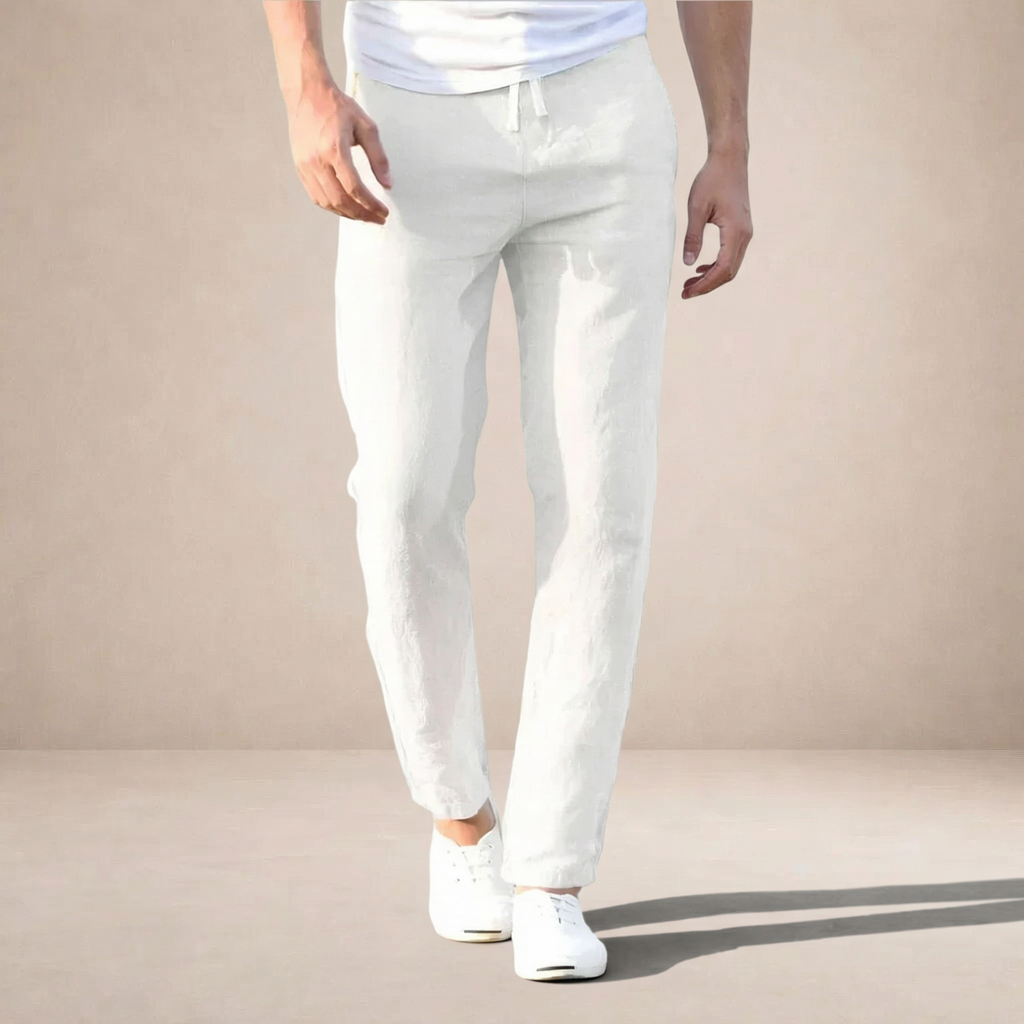 Mens Trouser Linen Regular Fit Elastic Waist – Tormax