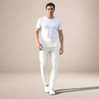 Mens Trouser Linen Regular Fit Elastic Waist – Tormax