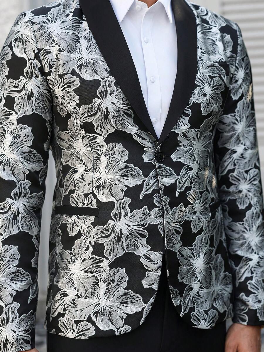 Mens Trouser Suit Shawl Collar Blazer Two-Piece Set – Vandro