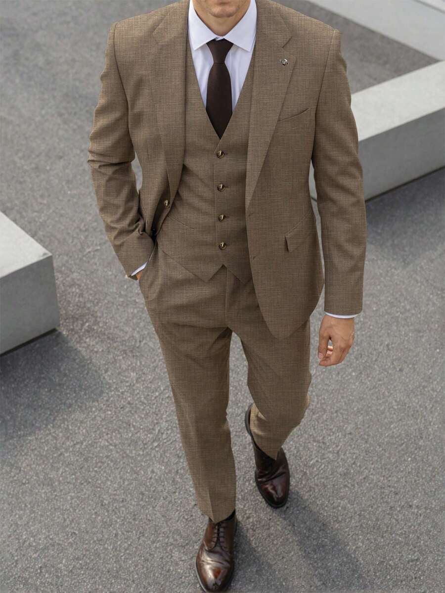 Mens Trouser Suit Shawl Collar Blazer Two-Piece Set – Vandro
