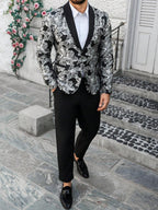 Mens Trouser Suit Shawl Collar Blazer Two-Piece Set – Vandro