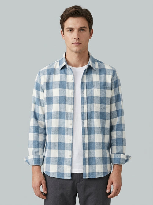 Button-down shirt — On Model - Upper Body | Generated by Modelize
