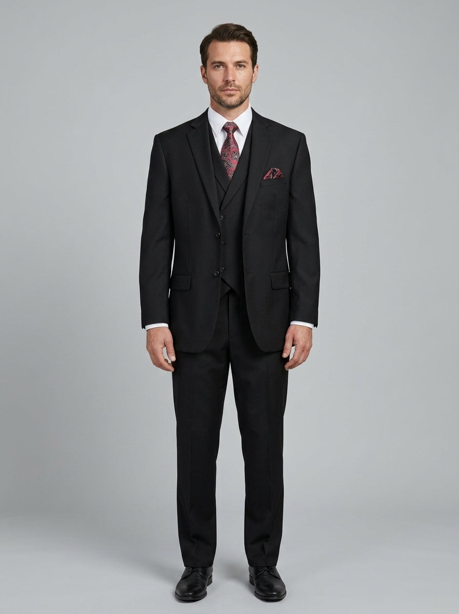 3-piece suit with vest — On Model - Neutral | Generated by Modelize