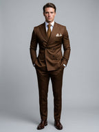 Double-breasted suit — On Model - Neutral | Generated by Modelize