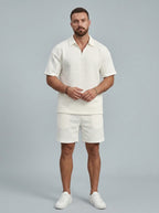 Two-piece coordinated set — On Model - Neutral | Generated by Modelize