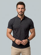 Henley Shirt — On Model - Upper Body | Generated by Modelize