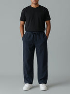 Linen drawstring pants — On Model - Lower Body | Generated by Modelize