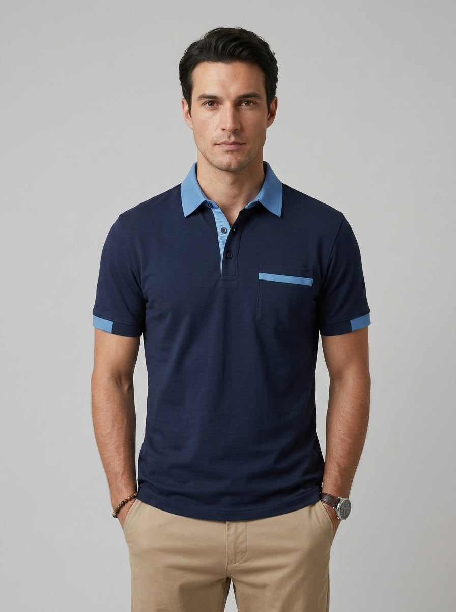 Polo Shirt — On Model - Upper Body | Generated by Modelize