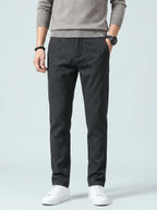 Slim-fit stretch trousers — On Model - Lower Body | Generated by Modelize