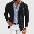 Knit Blazer Unstructured Notched Lapel Two-Button – Nesto