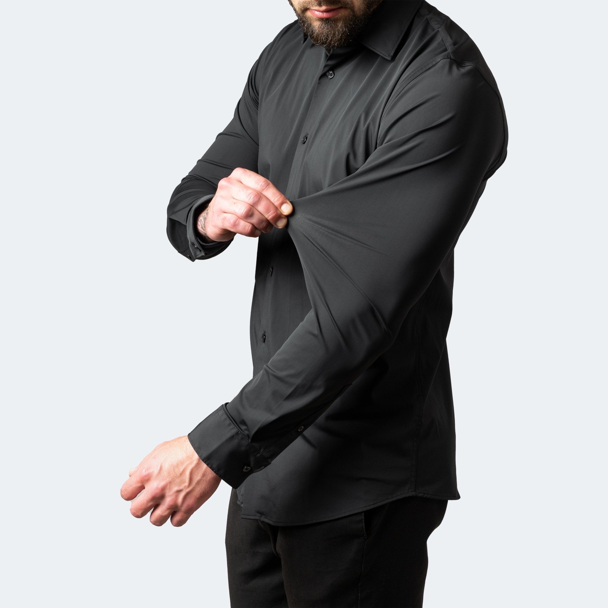 Stretch Dress Shirt Shop – Wrinkle-Free Slim Fit Long Sleeve – Falco