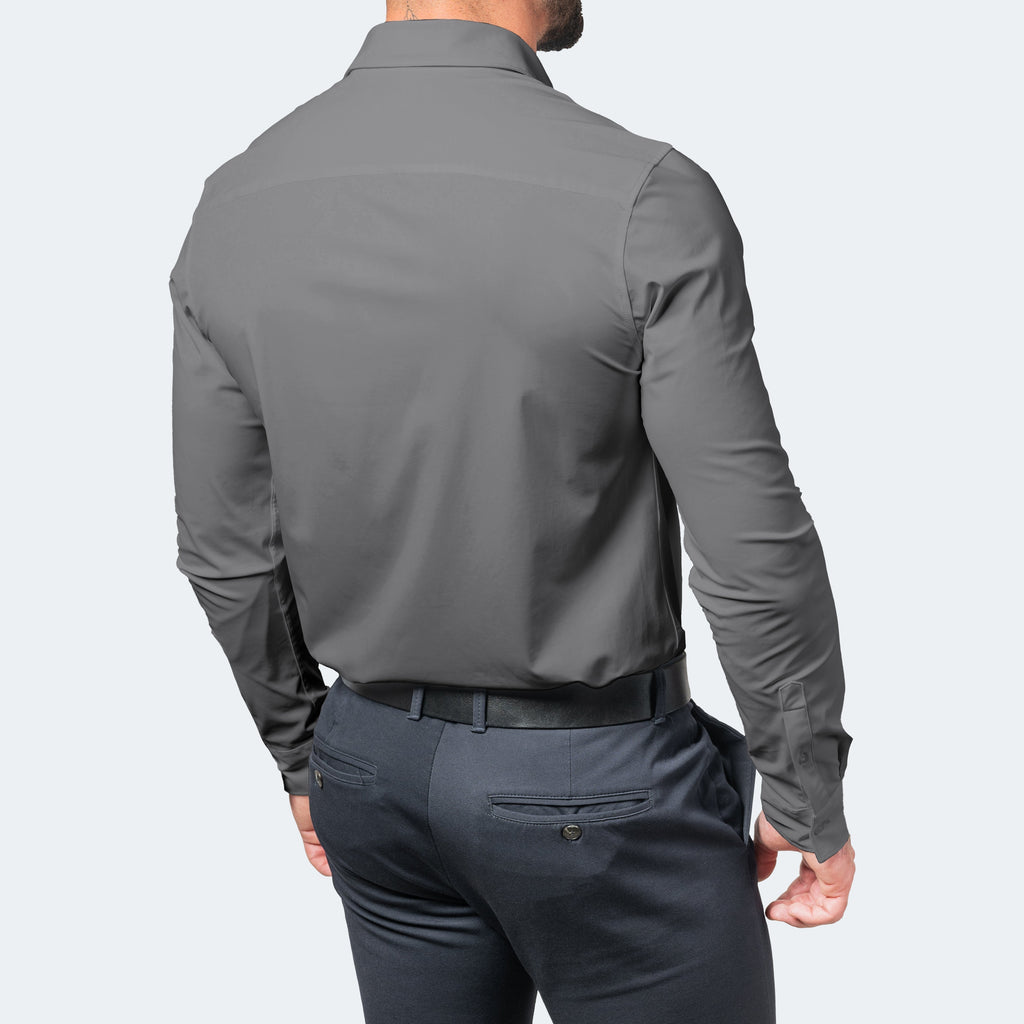Stretch Dress Shirt Shop – Wrinkle-Free Slim Fit Long Sleeve – Falco