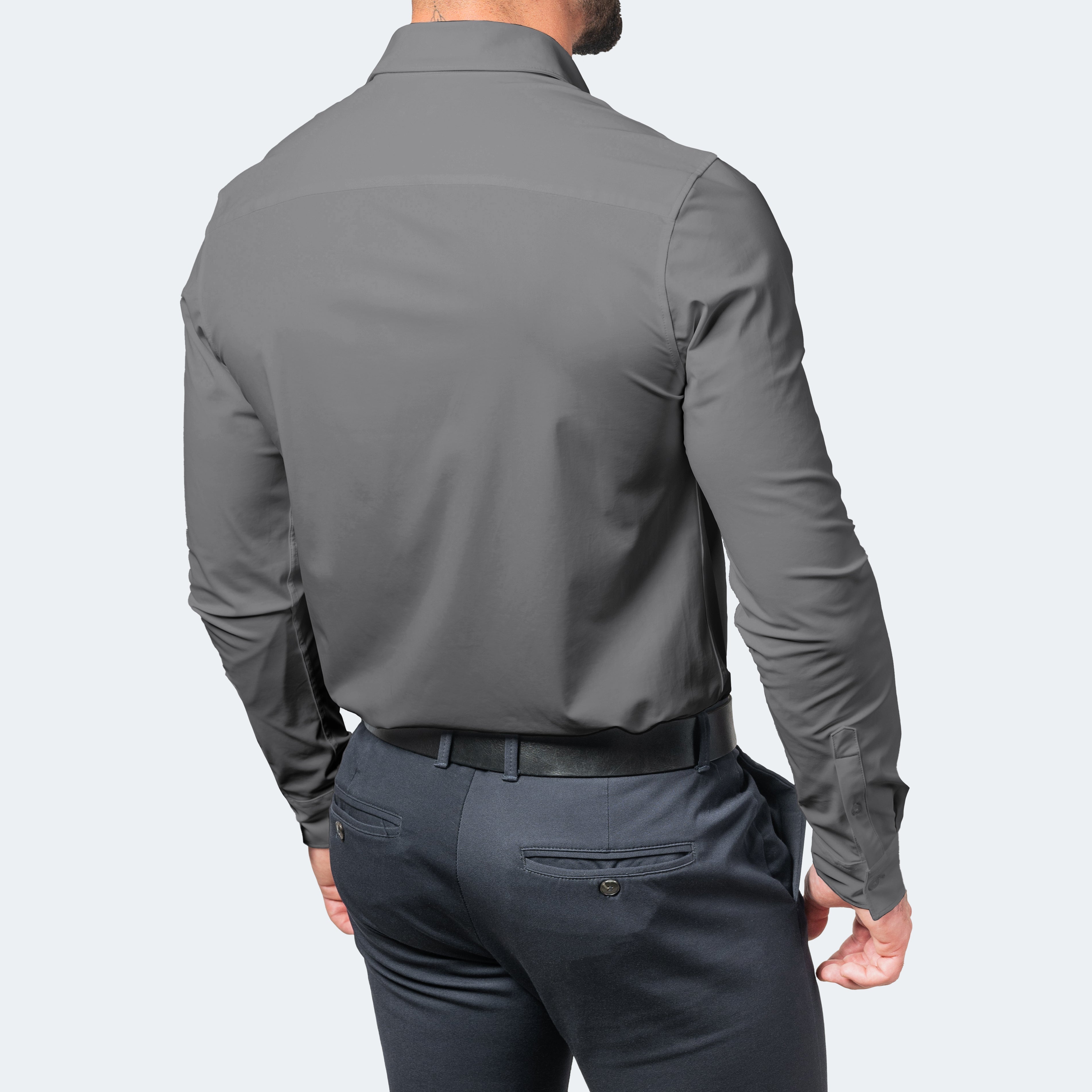 Stretch Dress Shirt Shop – Wrinkle-Free Slim Fit Long Sleeve – Falco