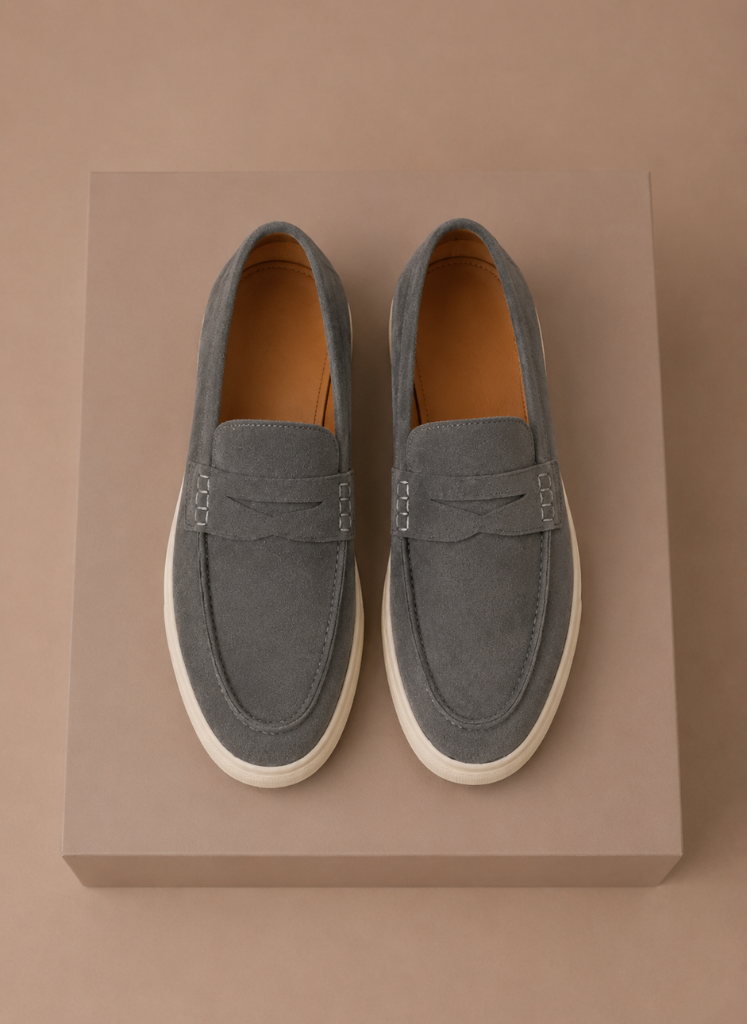 Suede Penny Loafers Lightweight Slip-On – Renvo