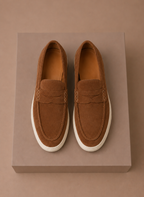 Suede Penny Loafers Lightweight Slip-On – Renvo