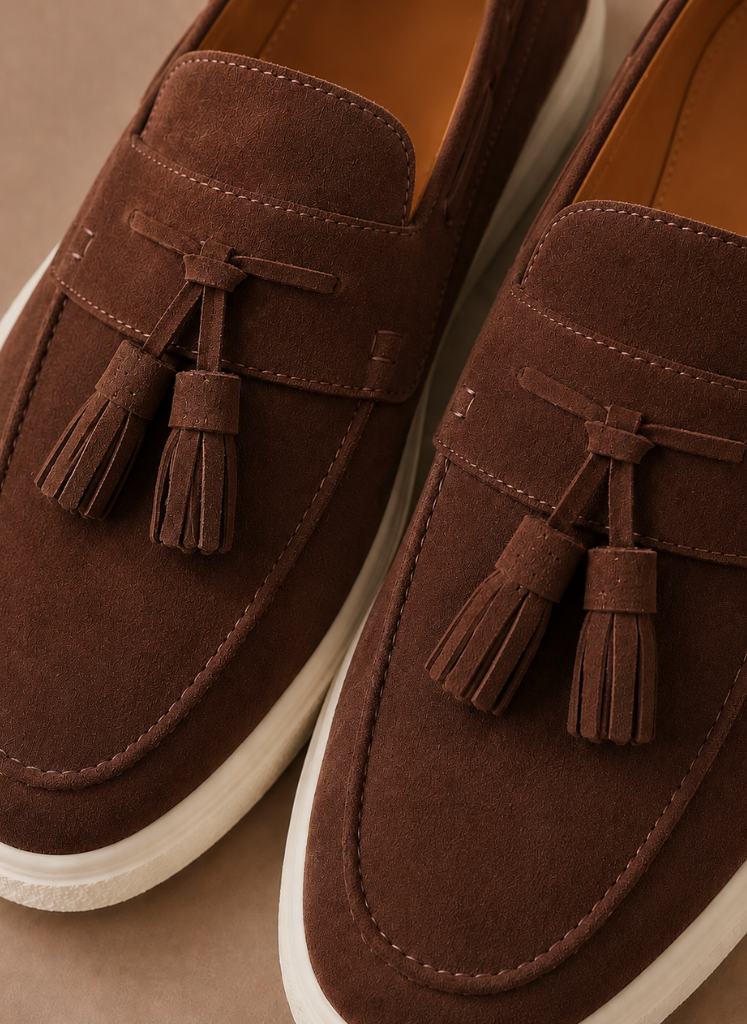 Suede Tassel Loafer Slip-On Sneaker Moc-Toe – Talsen