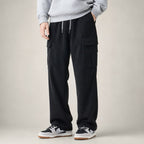Cargo Pants Stretch Waist Multi-Pocket Black – Product Photo