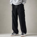 Cargo Pants Stretch Waist Multi-Pocket in Black – Tarlano Premium Menswear