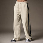 Wide Leg Cargo Pants Corduroy Relaxed Fit Cream – Product Photo