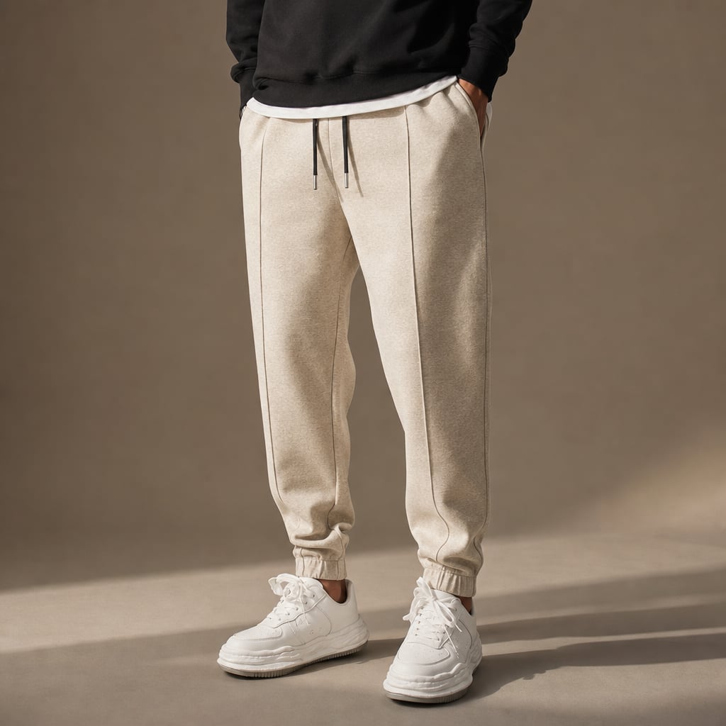 Cargo Pants Relaxed Fit Stretch Woven Beige – Product Photo