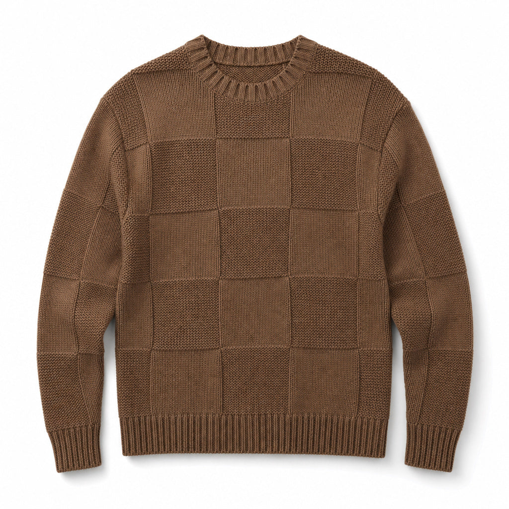 Alderbrook Knit Sweater Brown – Product Photo