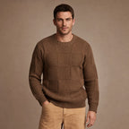 Alderbrook Knit Sweater in Brown – Tarlano Premium Menswear