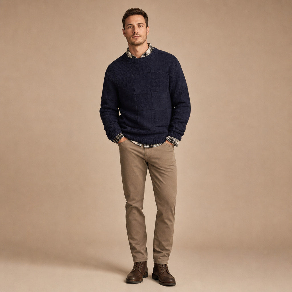 Alderbrook Knit Sweater Navy – Full Look