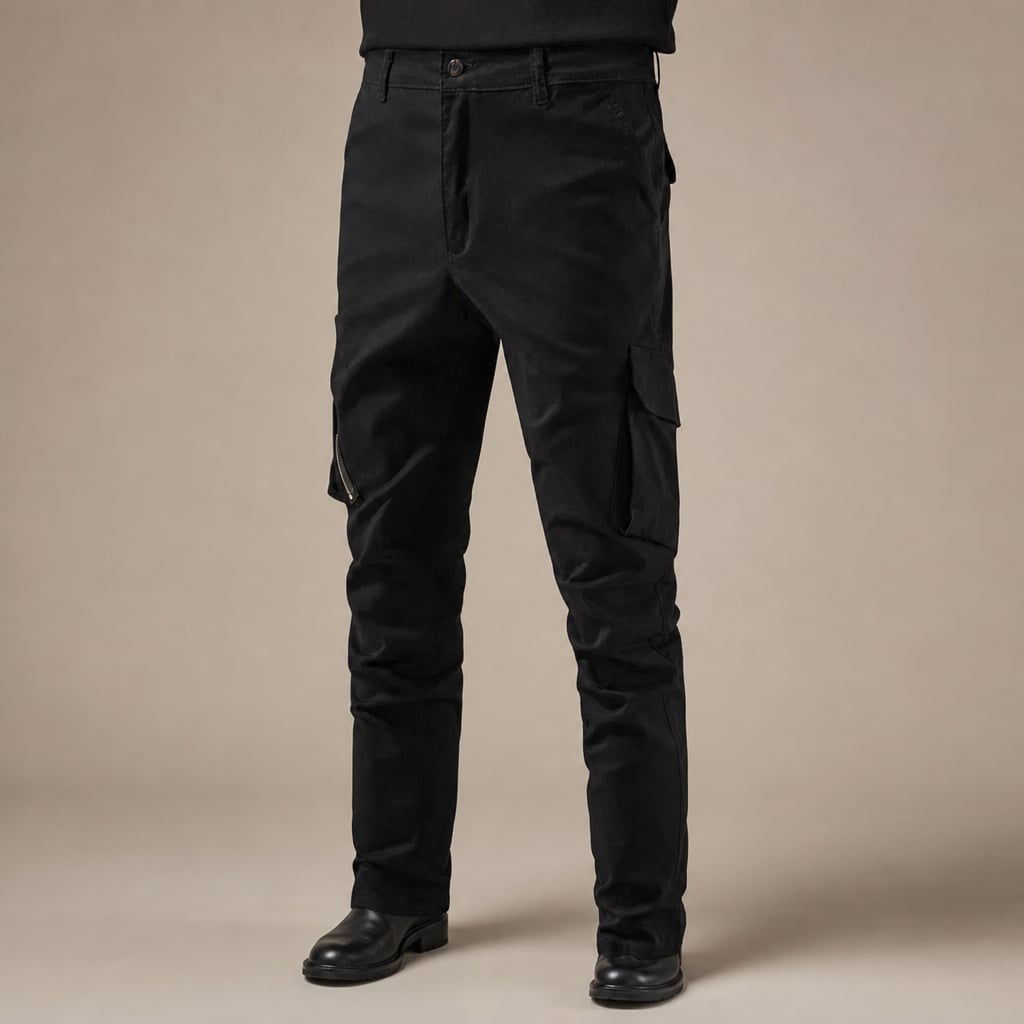 Cargo Pants Cotton Heritage Fit Black – Product Photo