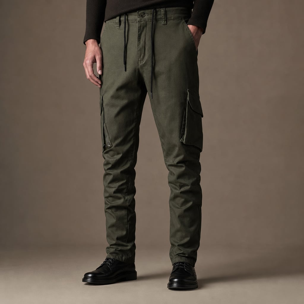 Cargo Pants Cotton Heritage Fit Dark Green – Product Photo