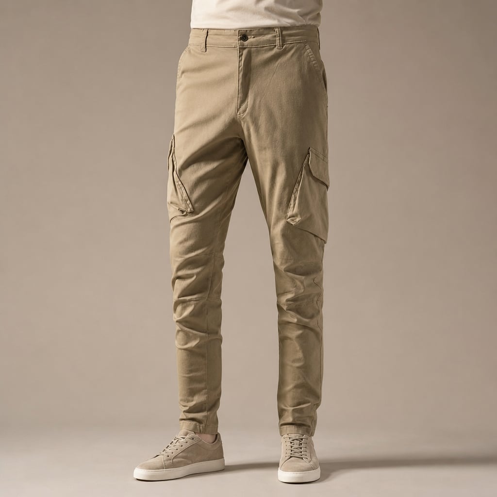 Cargo Pants Cotton Heritage Fit in Khaki – Tarlano Premium Menswear