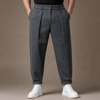 Chino Pants Mélange Stretch Business Casual in Gray – Tarlano Premium Menswear