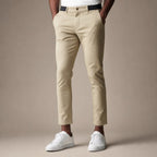 Cargo Pants Slim Fit Water-Resistant Stretch in Beige – Tarlano Premium Menswear