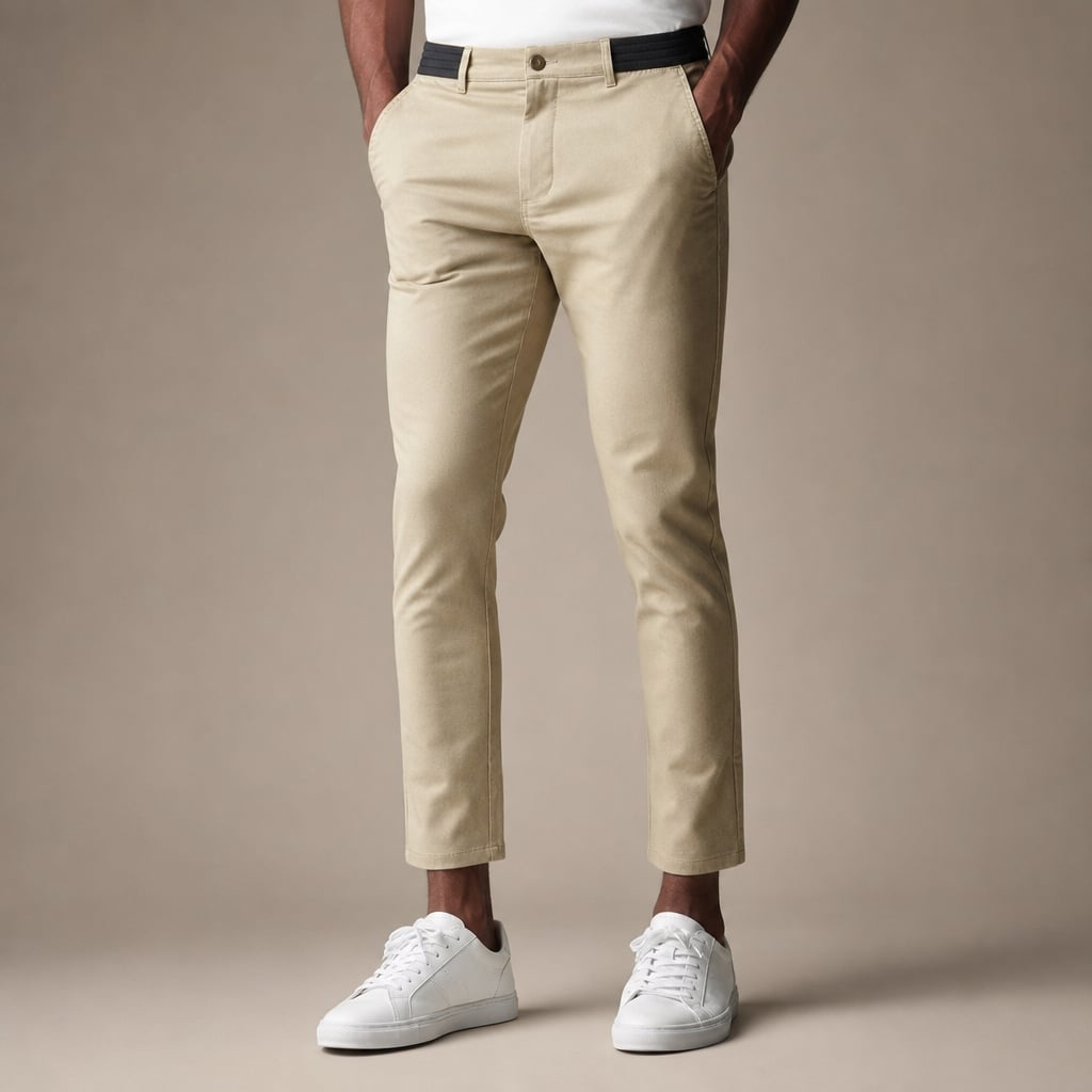 Cargo Pants Slim Fit Water-Resistant Stretch in Beige – Tarlano Premium Menswear