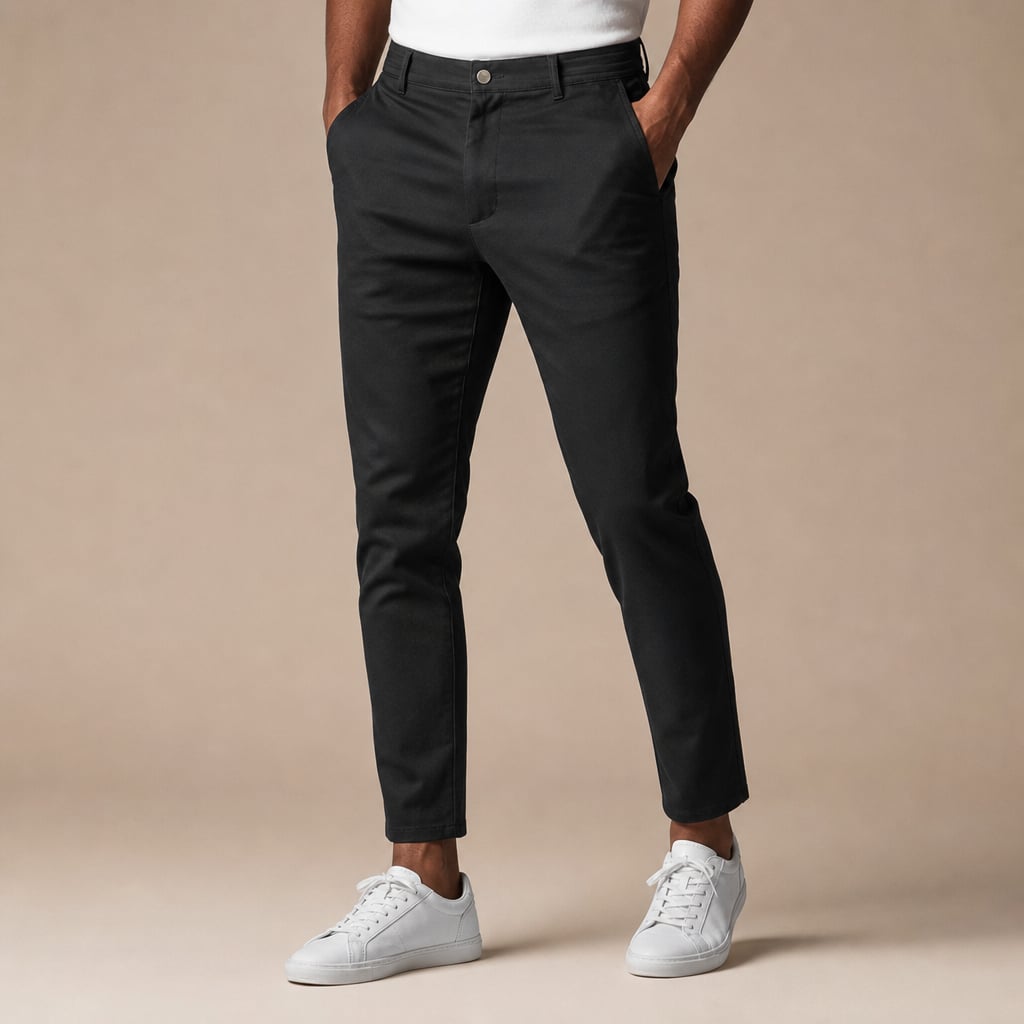 Cargo Pants Slim Fit Water-Resistant Stretch in Black – Tarlano Premium Menswear