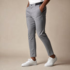 Cargo Pants Slim Fit Water-Resistant Stretch Gray – Side Angle View