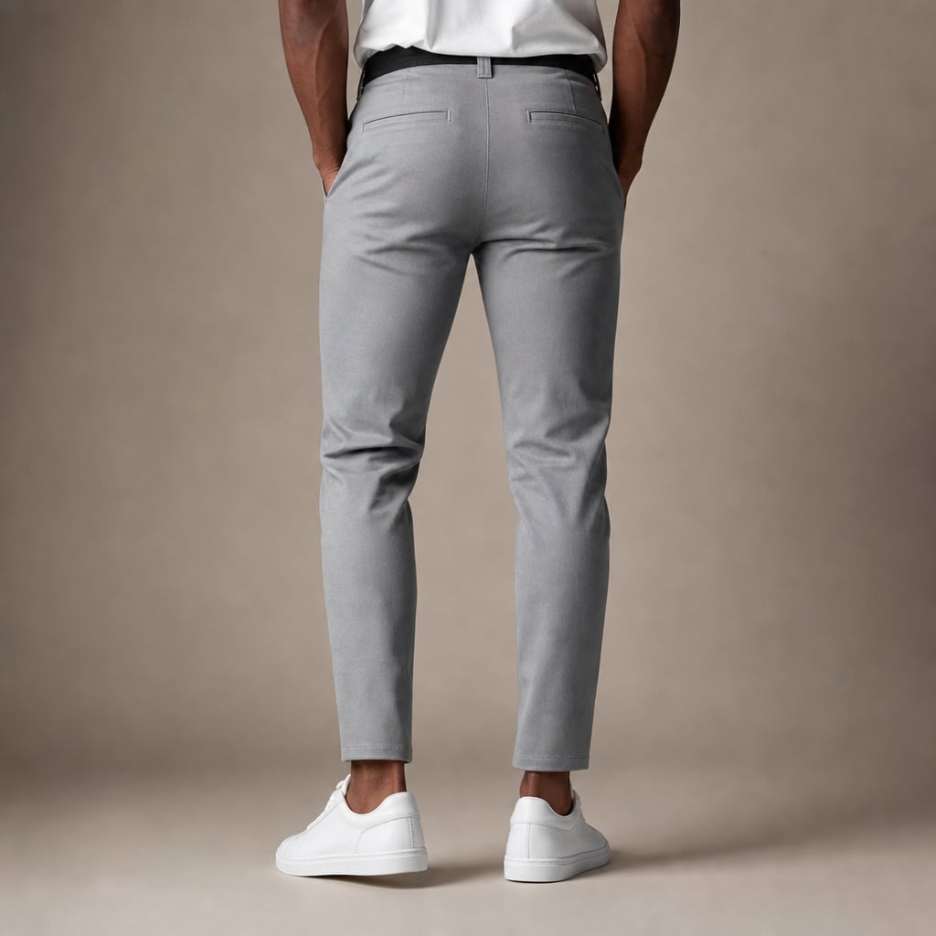 Cargo Pants Slim Fit Water-Resistant Stretch Gray – Full Look