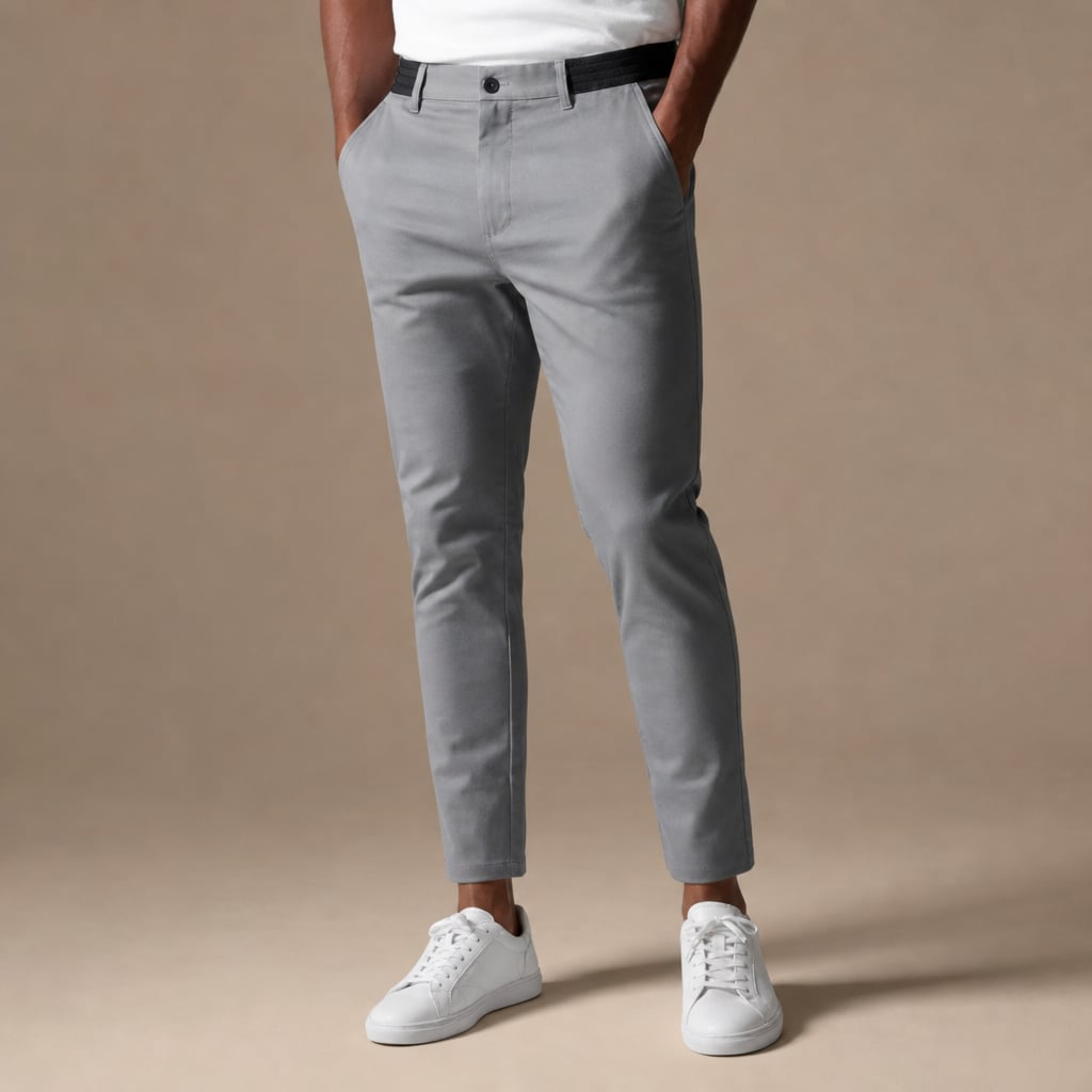 Cargo Pants Slim Fit Water-Resistant Stretch Gray – Product Photo