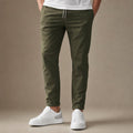 Chino Pants Slim Fit Stretch Army Green – Product Photo